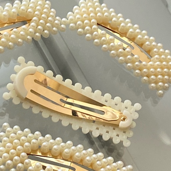 Pearla Architectural Large Hair Clips 4pcs - Picture 4 of 9